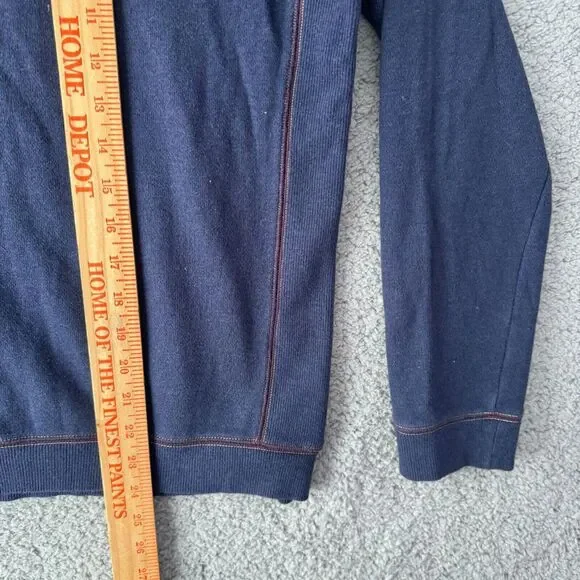 Vintage Uniqlo Sweater Mens Small Blue Sweatshirt Ines De La Fressange Paris 90s - Picture 10 of 11